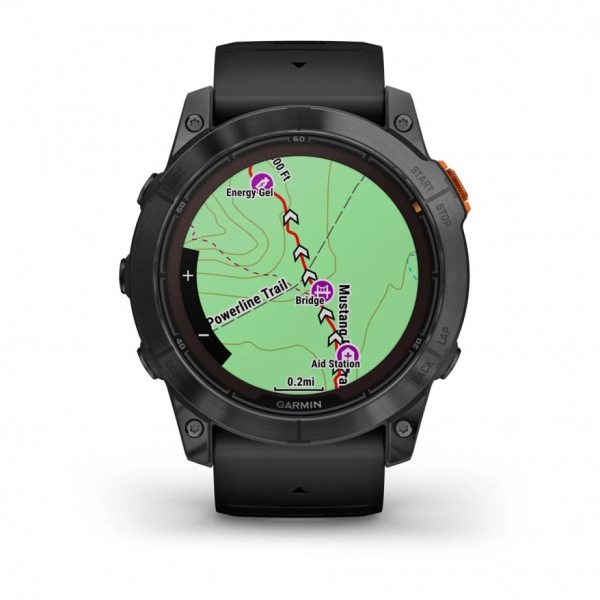 GARMIN FENIX 7X PRO SOLAR SLATE GRAY С BLACK КАИШКА  3