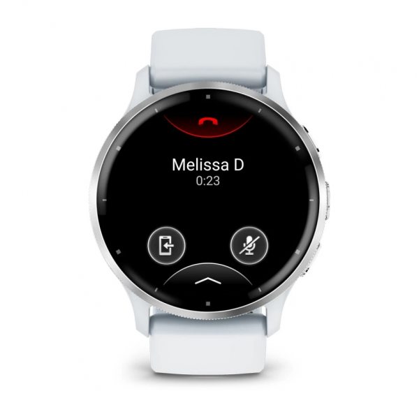 GARMIN VENU 3 SILVER БЕЗЕЛ С WHITESTONE КОРПУС И СИЛИКОНОВА КАИШКА 1