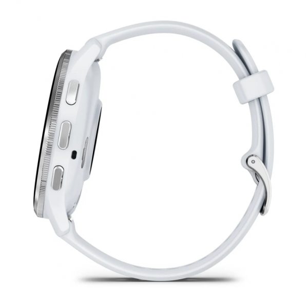 GARMIN VENU 3 SILVER БЕЗЕЛ С WHITESTONE КОРПУС И СИЛИКОНОВА КАИШКА 7