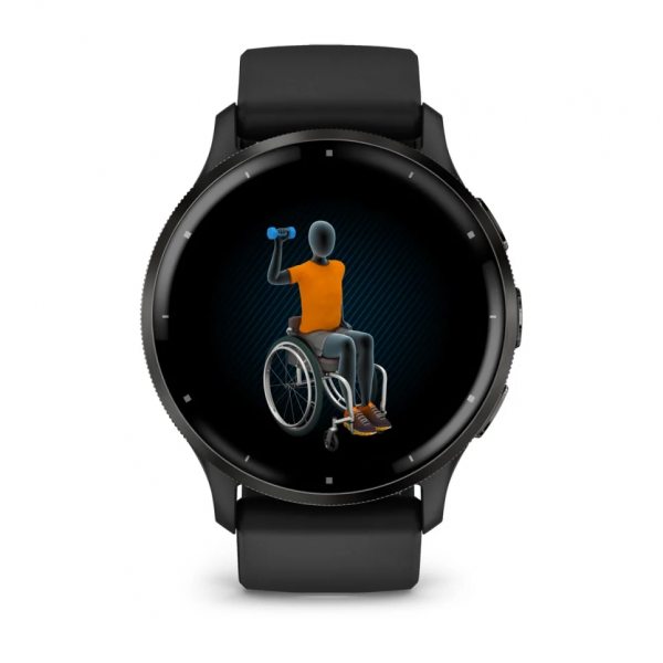 GARMIN VENU 3 SLATE БЕЗЕЛ С BLACK КОРПУС И СИЛИКОНОВА КАИШКА 4