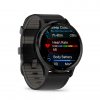 Garmin Venu 3 Slate безел с Black корпус и кожена каишка 2