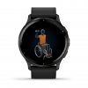 Garmin Venu 3 Slate безел с Black корпус и кожена каишка 4