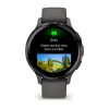 Garmin Venu 3S Slate безел с Pebble Gray корпус и силиконова каишка 3