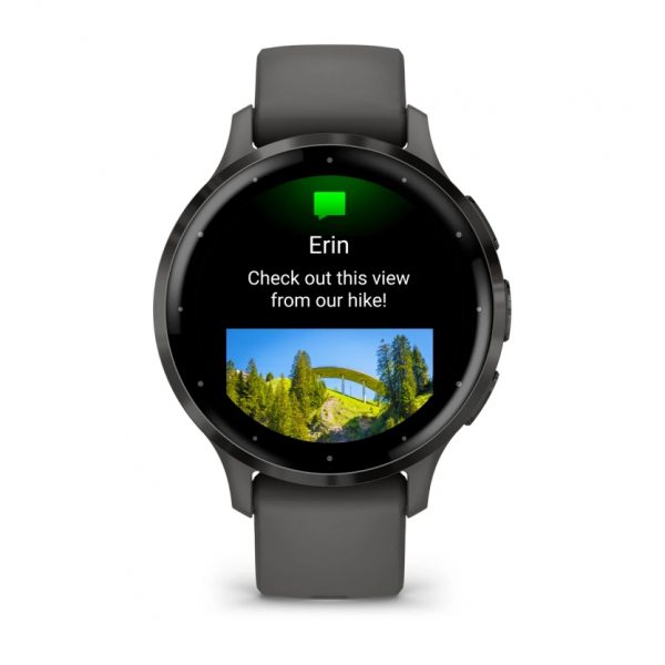 GARMIN VENU 3S SLATE БЕЗЕЛ С PEBBLE GRAY КОРПУС И СИЛИКОНОВА КАИШКА 3