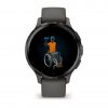 Garmin Venu 3S Slate безел с Pebble Gray корпус и силиконова каишка 4