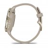 Garmin Venu 3S Soft Gold безел с French Grey корпус и силиконова каишка 7