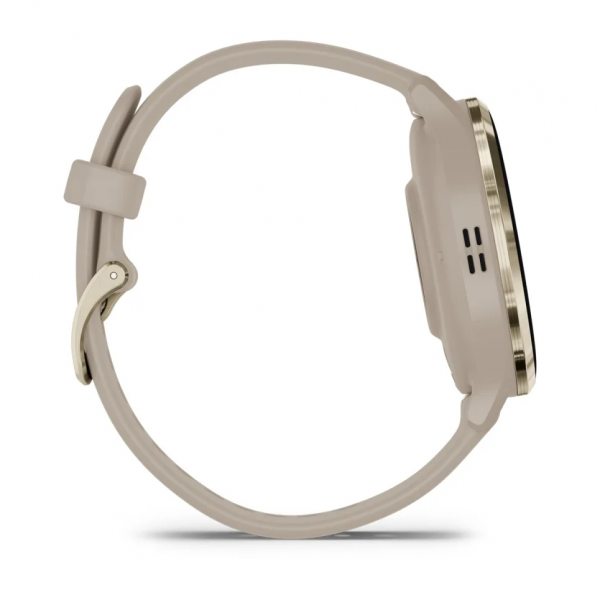 GARMIN VENU 3S SOFT GOLD БЕЗЕЛ С FRENCH GREY КОРПУС И СИЛИКОНОВА КАИШКА 6