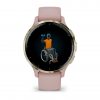 Garmin Venu 3S Soft Gold безел с Dust Rose корпус и силиконова каишка 4