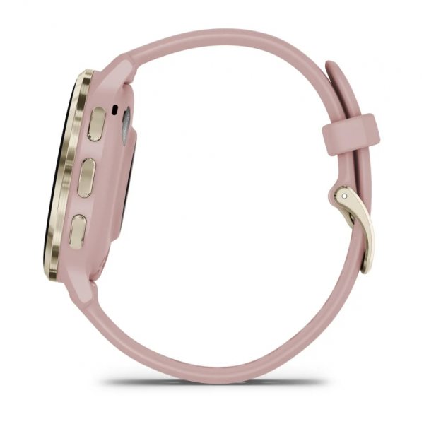 GARMIN VENU 3S SOFT GOLD БЕЗЕЛ С DUST ROSE КОРПУС И СИЛИКОНОВА КАИШКА 7