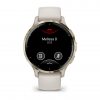 Garmin Venu 3S Soft Gold безел с Ivory корпус и силиконова каишка 1