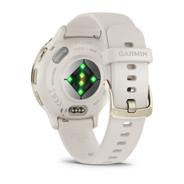 GARMIN VENU 3S SOFT GOLD БЕЗЕЛ С IVORY КОРПУС И СИЛИКОНОВА КАИШКА 5