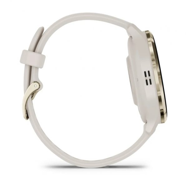 GARMIN VENU 3S SOFT GOLD БЕЗЕЛ С IVORY КОРПУС И СИЛИКОНОВА КАИШКА 6