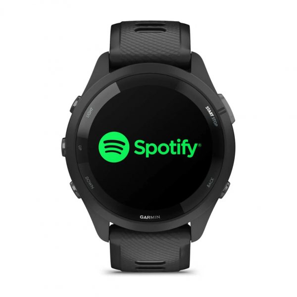GARMIN FORERUNNER 265 BLACK БЕЗЕЛ И КОРПУС С BLACK/POWDER GRAY СИЛИКОНОВА КАИШКА  4