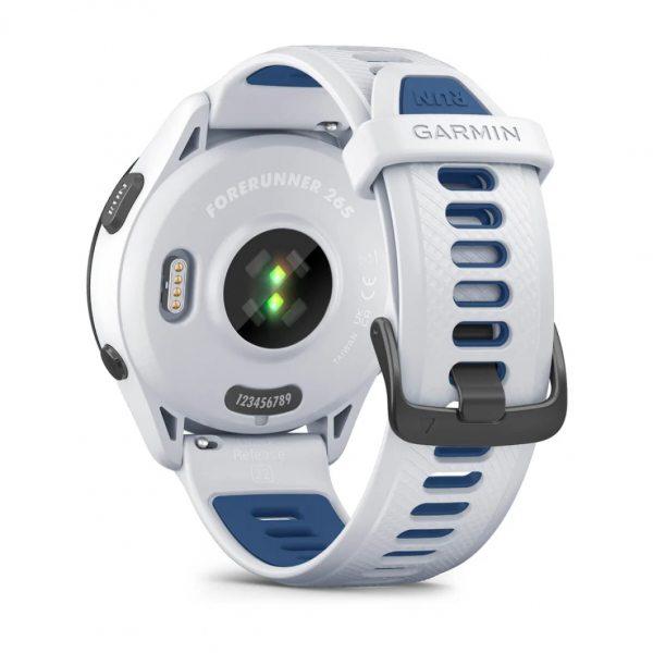 GARMIN FORERUNNER 265 BLACK БЕЗЕЛ С WHITESTONE КОРПУС И WHITESTONE/TIDAL BLUE СИЛИКОНОВА КАИШКА  5