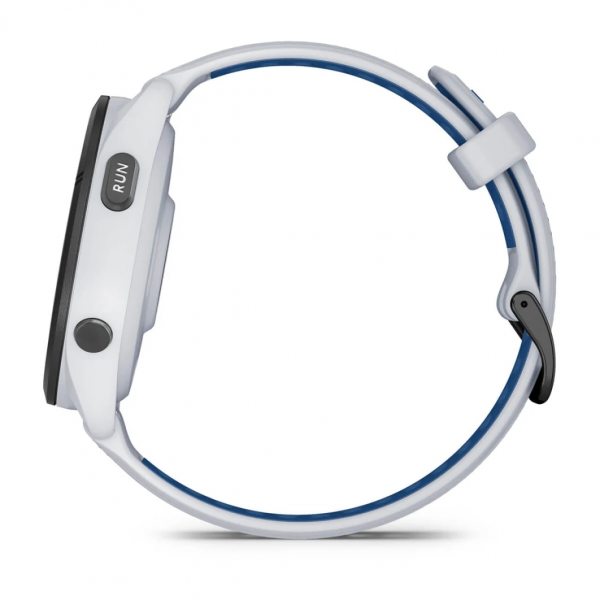 GARMIN FORERUNNER 265 BLACK БЕЗЕЛ С WHITESTONE КОРПУС И WHITESTONE/TIDAL BLUE СИЛИКОНОВА КАИШКА  6