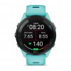 Garmin Forerunner 265 Black безел с Aqua корпус и Aqua/Black силиконова каишка 1