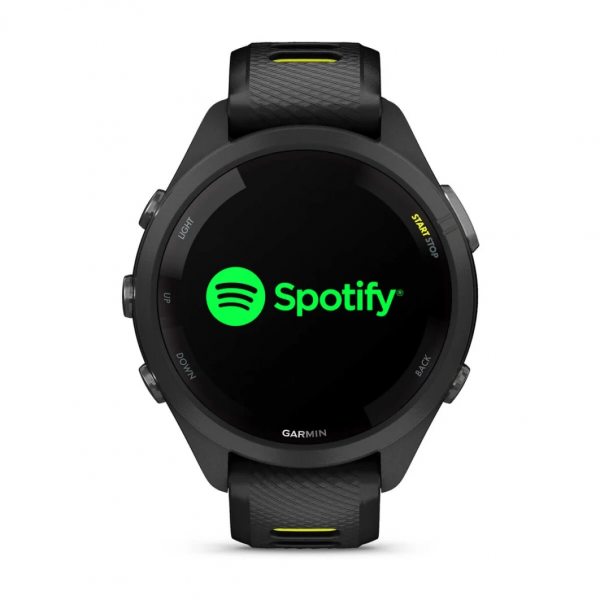 GARMIN FORERUNNER 265S BLACK БЕЗЕЛ И КОРПУС С BLACK/AMP YELLOW СИЛИКОНОВА КАИШКА 4