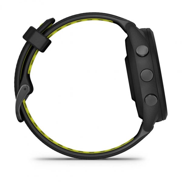 GARMIN FORERUNNER 265S BLACK БЕЗЕЛ И КОРПУС С BLACK/AMP YELLOW СИЛИКОНОВА КАИШКА 6