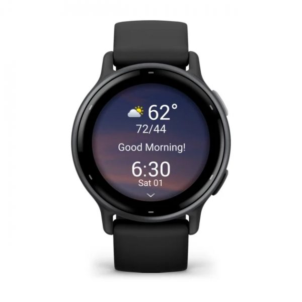 GARMIN VIVOACTIVE 5 SLATE БЕЗЕЛ С BLACK КОРПУС И СИЛИКОНОВА КАИШКА  3