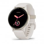 Garmin Vivoactive 5 Cream Gold безел с Ivory корпус и силиконова каишка