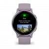 Garmin Vivoactive 5 Metallic Orchid безел с Orchid корпус и силиконова каишка 1