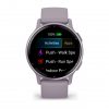 Garmin Vivoactive 5 Metallic Orchid безел с Orchid корпус и силиконова каишка 4