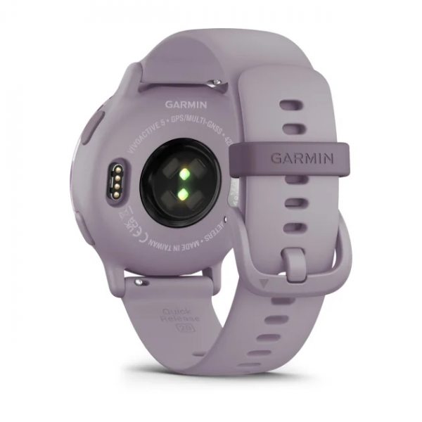 GARMIN VIVOACTIVE 5 METALLIC ORCHID БЕЗЕЛ С ORCHID КОРПУС И СИЛИКОНОВА КАИШКА 5