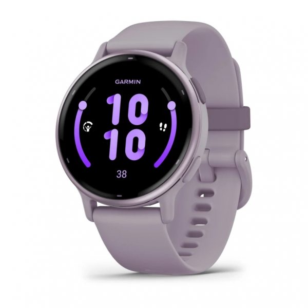 GARMIN VIVOACTIVE 5 METALLIC ORCHID БЕЗЕЛ С ORCHID КОРПУС И СИЛИКОНОВА КАИШКА
