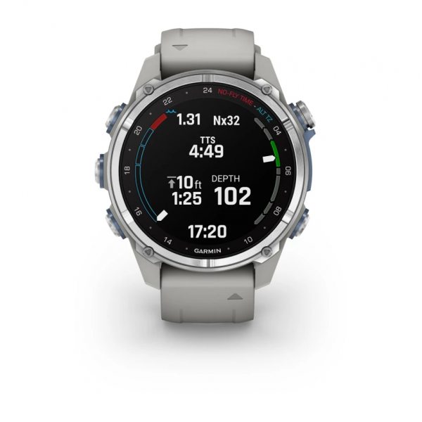 GARMIN DESCENT MK3 43ММ С FOG GREY СИЛИКОНОВА КАИШКА 1