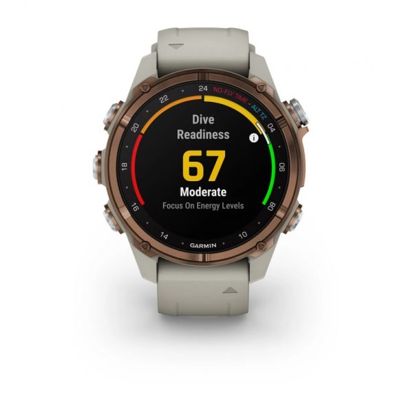 GARMIN DESCENT MK3I 43ММ BRONZE PVD ТИТАН С FRENCH GREY СИЛИКОНОВА КАИШКА 5