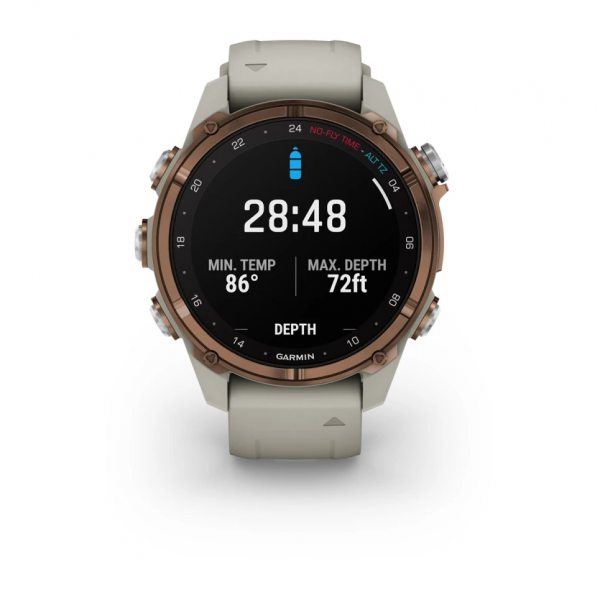 GARMIN DESCENT MK3I 43ММ BRONZE PVD ТИТАН С FRENCH GREY СИЛИКОНОВА КАИШКА 6