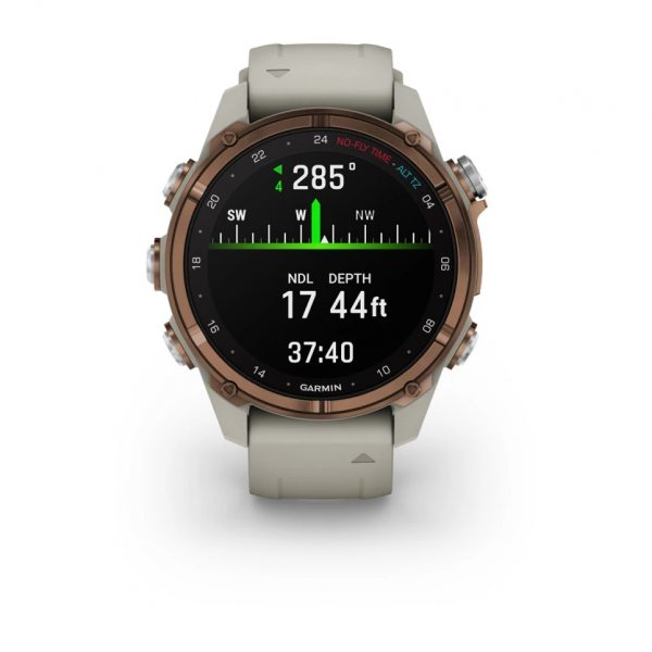 GARMIN DESCENT MK3I 43ММ BRONZE PVD ТИТАН С FRENCH GREY СИЛИКОНОВА КАИШКА 7