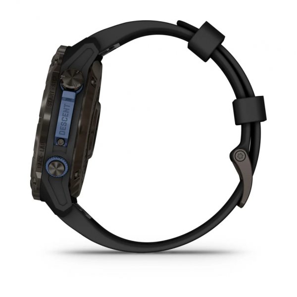 GARMIN DESCENT MK3I 51ММ CARBON GREY DLC ТИТАН С ЧЕРНА СИЛИКОНОВА КАИШКА 12