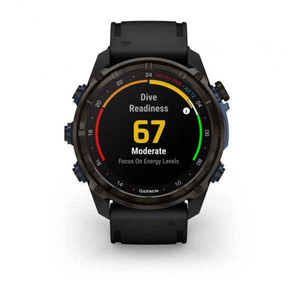 GARMIN DESCENT MK3I 51ММ CARBON GREY DLC ТИТАН С ЧЕРНА СИЛИКОНОВА КАИШКА 5