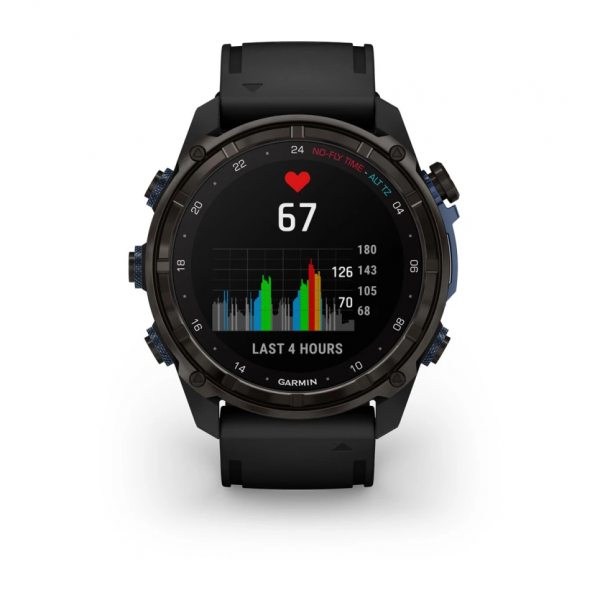 GARMIN DESCENT MK3I 51ММ CARBON GREY DLC ТИТАН С ЧЕРНА СИЛИКОНОВА КАИШКА 8