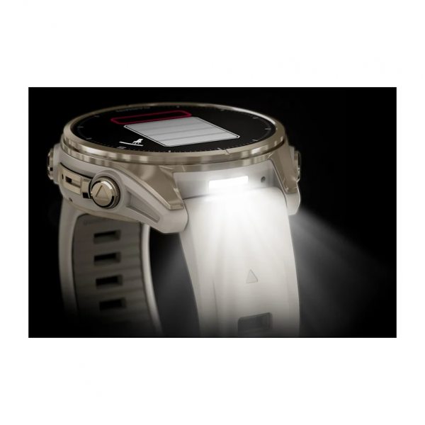 GARMIN FENIX 8 43MM AMOLED SAPPHIRE SOFT GOLD С FOG GRAY/DARK SANDSTONE СИЛИКОНОВА КАИШКА 9