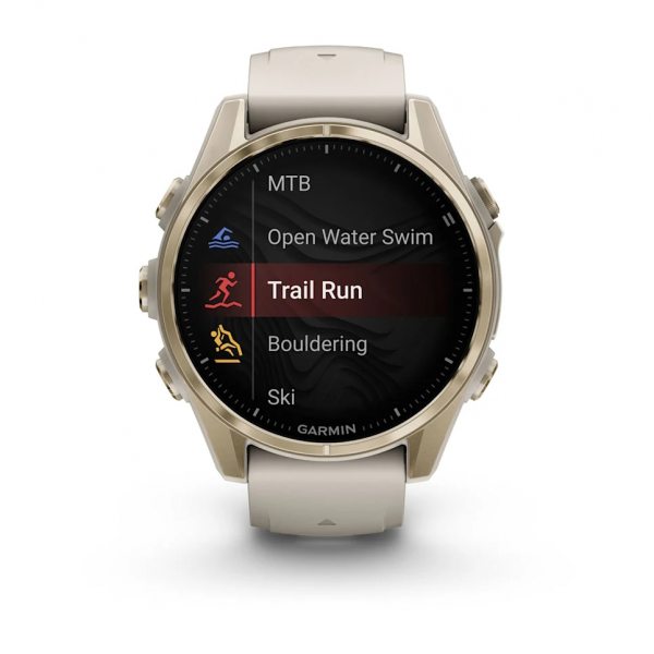 GARMIN FENIX 8 43MM AMOLED SAPPHIRE SOFT GOLD С FOG GRAY/DARK SANDSTONE СИЛИКОНОВА КАИШКА 5