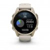 Garmin Fenix 8 43mm AMOLED Sapphire Soft Gold с Fog Gray/Dark Sandstone силиконова каишка 7