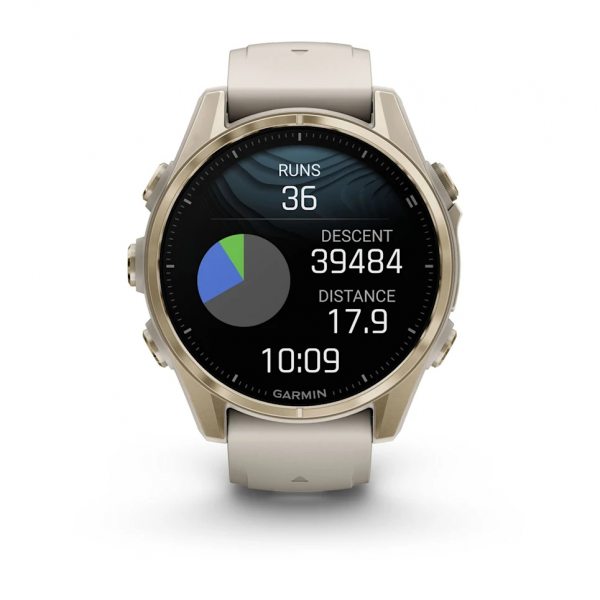 GARMIN FENIX 8 43MM AMOLED SAPPHIRE SOFT GOLD С FOG GRAY/DARK SANDSTONE СИЛИКОНОВА КАИШКА 7