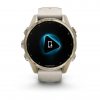 Garmin Fenix 8 43mm AMOLED Sapphire Soft Gold с Fog Gray/Dark Sandstone силиконова каишка 3