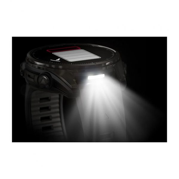 GARMIN FENIX 8 43MM AMOLED SAPPHIRE CARBON GRAY DLC TITANIUM С BLACK/PEBBLE GRAY СИЛИКОНОВА КАИШКА 9