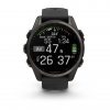 Garmin Fenix 8 43mm AMOLED Sapphire Carbon Gray DLC Titanium с Black/Pebble Gray силиконова каишка 6