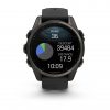 Garmin Fenix 8 43mm AMOLED Sapphire Carbon Gray DLC Titanium с Black/Pebble Gray силиконова каишка 7