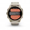 Garmin Fenix 8 43mm AMOLED Sapphire Soft Gold Stainless Steel с Fog Gray кожена каишка 9