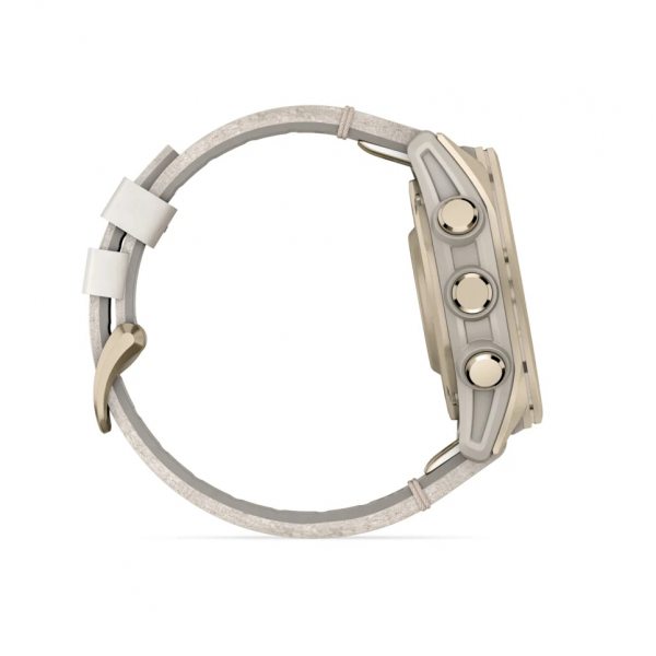 GARMIN FENIX 8 43MM AMOLED SAPPHIRE SOFT GOLD STAINLESS STEEL С FOG GRAY КОЖЕНА КАИШКА 12