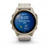 Garmin Fenix 8 43mm AMOLED Sapphire Soft Gold Stainless Steel с Fog Gray кожена каишка 2