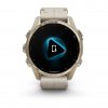 Garmin Fenix 8 43mm AMOLED Sapphire Soft Gold Stainless Steel с Fog Gray кожена каишка 4