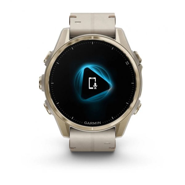 GARMIN FENIX 8 43MM AMOLED SAPPHIRE SOFT GOLD STAINLESS STEEL С FOG GRAY КОЖЕНА КАИШКА 4
