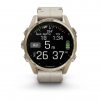 Garmin Fenix 8 43mm AMOLED Sapphire Soft Gold Stainless Steel с Fog Gray кожена каишка 7