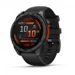 Garmin Fenix 8 47mm AMOLED Slate Gray с Black силиконова каишка 